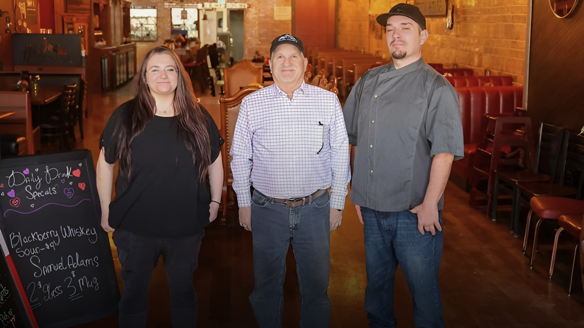 Owner Dave Carpenter, Manager Becca Hack and Chef Tom Reynolds